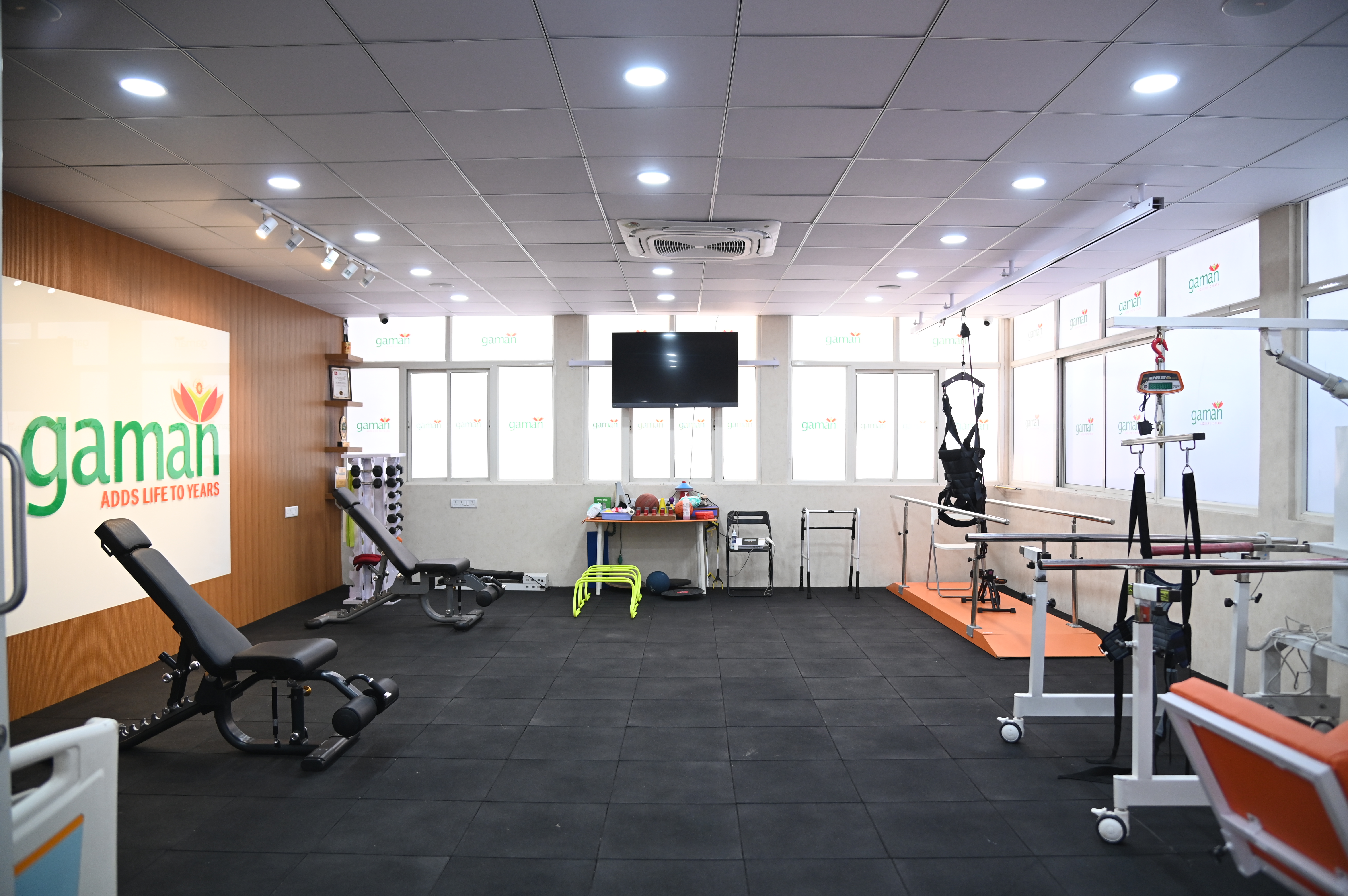 Physiotherapy Gym and Rehabilitation Equipment at Gaman Rehabilitation Center Hyderabad
